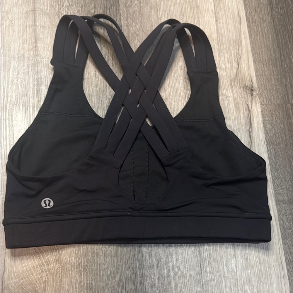 lululemon athletica Black Strappy Sports Bra